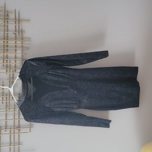 Long sleeve short Blue dress, Small.